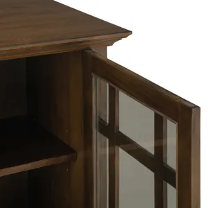 Bedford - Medium Storage Cabinet - Rustic Natural Aged Brown