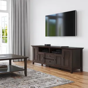 Amherst - 72\" Wide TV Media Stand - Brunette Brown