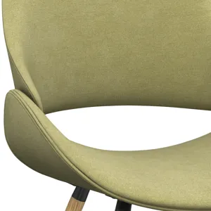 Malden - Bentwood Dining Chair - Acid Green / Light Brown