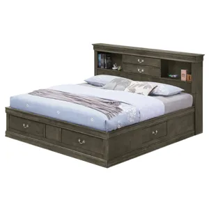 Louis Phillipe - G3105B-FSB Full Storage Bed - Gray