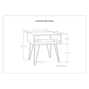 Hunter - End Table - Natural