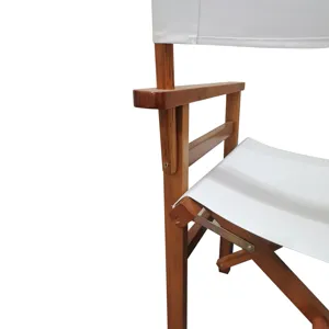 Folding Director Chair Canvas (Set of 2) - White