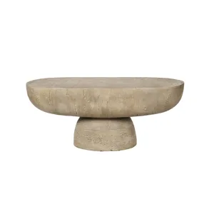 Oval Coffee Table - Cream