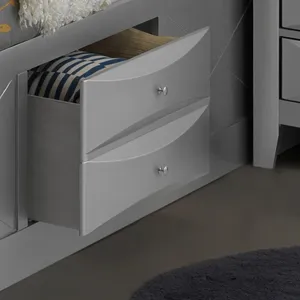 Marilla - G1503G-TSB3 Twin Storage Bed - Silver Champagne