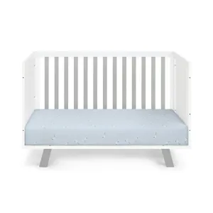 Livia - 3-in-1 Convertible Island Crib - White/Gray
