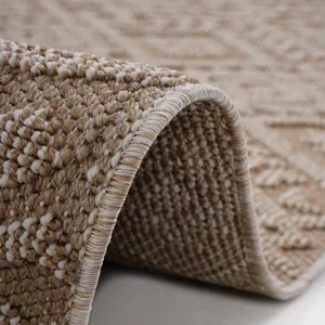 8\' x 10\' Traditional Indoor / Outdoor Area Rug - Natural
