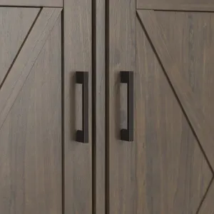 Ela - Wide Storage Cabinet - Smoky Brown