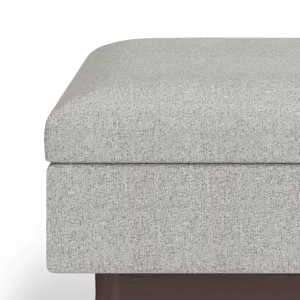 Owen - Coffee Table Storage Ottoman - Cloud Grey