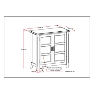 Burlington - Low Storage Cabinet - Black