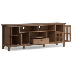 Artisan - 72" TV Media Stand - Rustic Natural Aged Brown