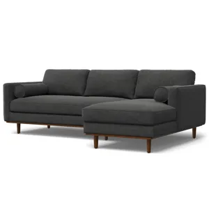 Morrison - Right Sectional Sofa - Charcoal Grey