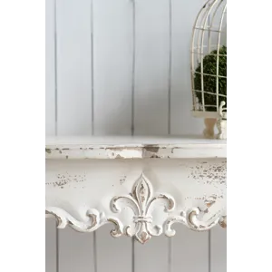 Saison Slimline Console Table, For Hallway Living Room Bedroom - Whitewash