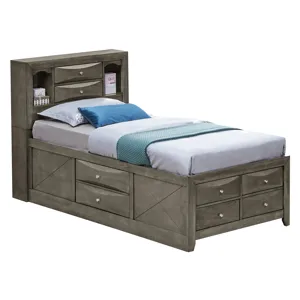 Marilla - G1505G-TSB3 Twin Storage Bed - Gray
