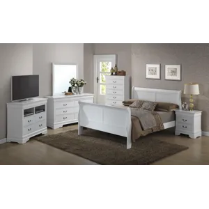 Louis Phillipe - G3190A-QB Queen Bed - White