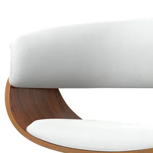 Sheldon - Adjustable Swivel Bar Stool - White