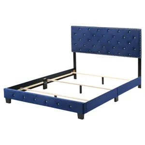 Suffolk - G1405-QB-UP Queen Bed - Navy Blue