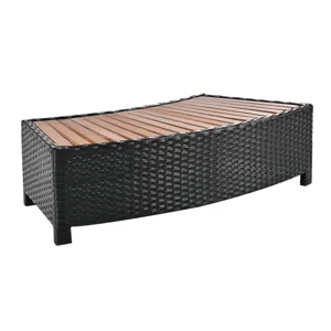 Spa Surround Spa Frame Patio Rattan Sofa Set With Storage Spaces, Mini Sofa And Comfortable Cushion 