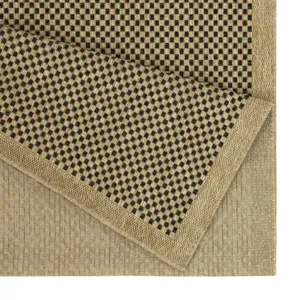 Earth - 7\'10\" X 10\'3\" Indoor / Outdoor Area Rug Polypropylene - Jute / Black