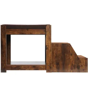 Pet Bunk Bed With Removable Step For Dogs And Cats, Multi-Level Bed Window Perch Seat Platform With 