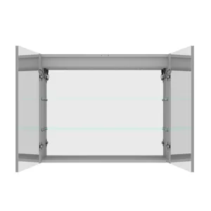 36 x 30\" Medicine Cabinet With LED Vanity Mirror, Anti-Fog, Dimmable, Recessed Or Surface Mount, Al