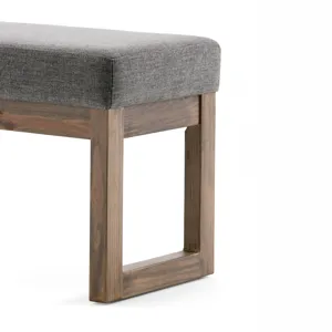 Milltown - Large Ottoman Bench - Grey