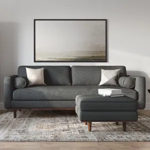 Morrison - 89\" Sofa - Charcoal Grey