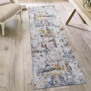 2\' x 8\' Abstract Non-Shedding Living Room Bedroom Dining Home Office Stylish And Stain Resistant A