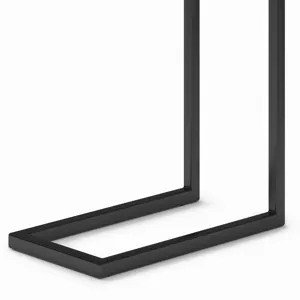 Skyler - C Side Table with Marble Top - White