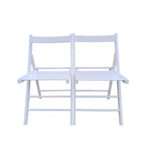 Folding Chair, Foldable Style (Set of 2) - White