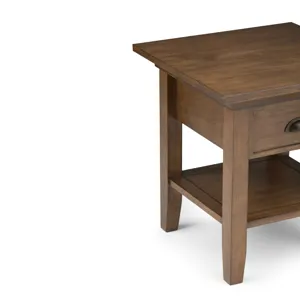 Redmond - End Table - Rustic Natural Aged Brown