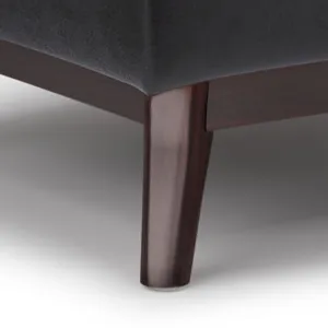 Owen - Tray Top Small Coffee Table Storage Ottoman - Distressed Black