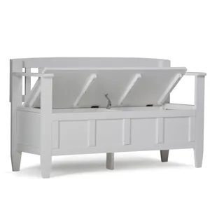 Brooklyn - Entryway Storage Bench - White