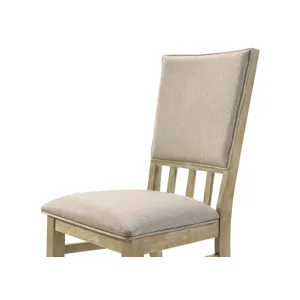 Brutus - 19\" Wide Contemporary Fabric Dining Chair (Set of 2) - Reclaimed Wheat