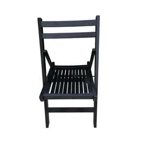 Folding Special Event Chairs, Foldable Style (Set of 4) - Black
