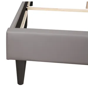 Deb - G1121-Tb-Up Twin Bed - Light Gray And White