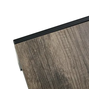 Nesting Coffee Table (Set of 2), Square Modern Stacking Table With Wood Finish For Living Room - Gra