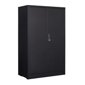 Metal Storage Cabinet With Locking Doors And Adjustable Shelf, Folding Filing Storage Cabinet, Foldi