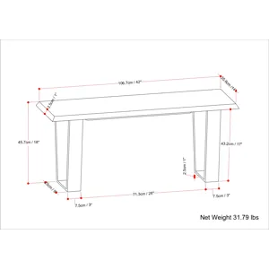Lewis - Bench - Cognac