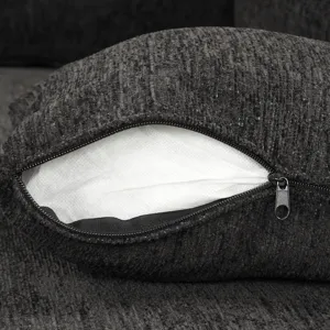 U-Shaped Sectional Sofa Pull Out Sofa Bed With Two USB Ports, Two Power Sockets, Three Back Pillows 