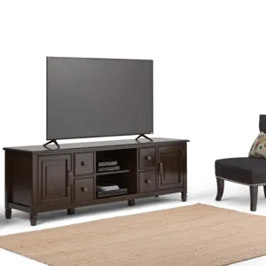 Connaught - 72\" Wide TV Stand - Dark Chestnut Brown