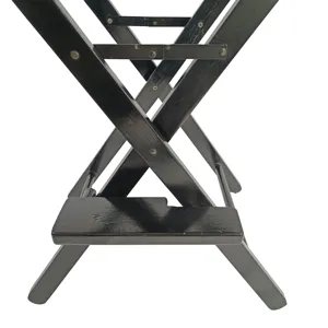 Casual Home Director\'s Chair, Foldable Style, Suitable For Adults (Set of 2) - Black