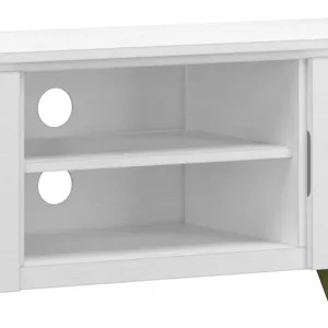 Lowry - TV Media Stand - White
