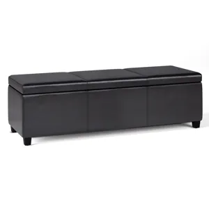 Avalon - Extra Large Storage Ottoman Bench - Tanners Brown