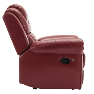 3 Pieces Recliner Sofa Sets Home Theater Seating Manual Recliner Chair With Center Console And Led L