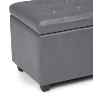 Cosmopolitan - Storage Ottoman - Stone Grey