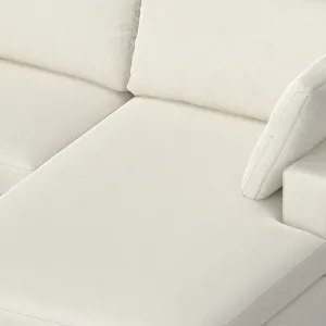 Charlie - Deep Seater Right Sectional Sofa - Cream