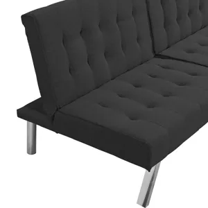 Futon Sofa Bed - Black