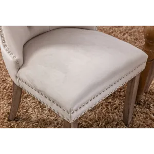 Nikki - Modern, High-End Tufted Solid Wood Contemporary Velvet Upholstered Dining Chair With Wood Le
