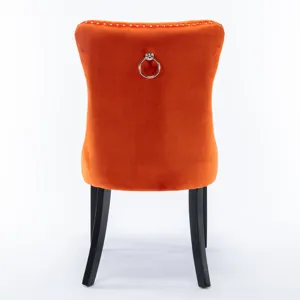 Nikki - Modern, High-End Tufted Solid Wood Contemporary Velvet Upholstered Dining Chair With Wood Le