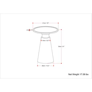 Kramer - Side Table - Cognac